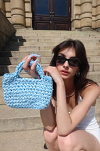 Load image into Gallery viewer, BABY BLUE crochet mini basket
