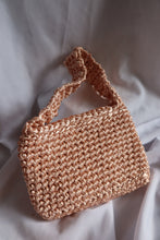 Load image into Gallery viewer, Light peach crochet bag
