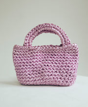 Load image into Gallery viewer, Pastel Pink crochet basket
