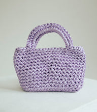 Load image into Gallery viewer, Lilac crochet basket
