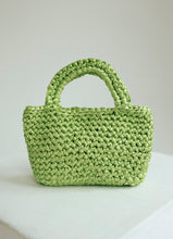 Load image into Gallery viewer, Apple Green crochet basket
