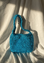 Load image into Gallery viewer, Azure Blue crochet bag
