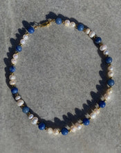 Load image into Gallery viewer, Blue pearls necklace
